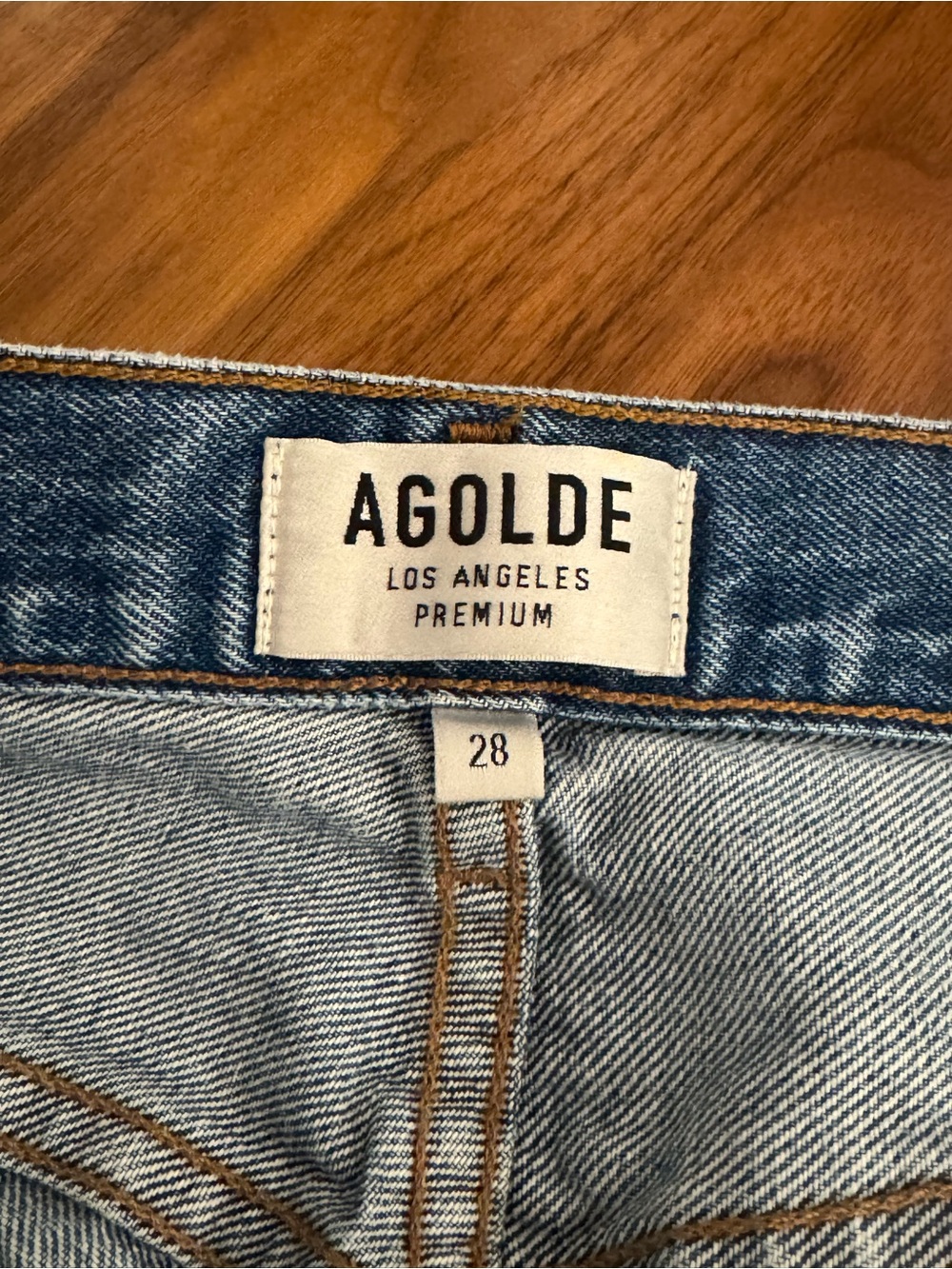 AGOLDE High Rise 90s Straight Leg Jeans Size 28 - Picture 4 of 6